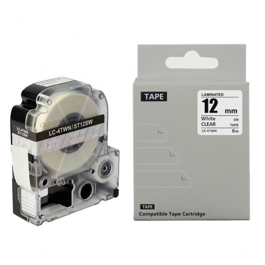 Cartuş Label Epson LK-4TWN/LC-4TWN(SR12SW) Transparent White/Clear 12mm*8m Prospect