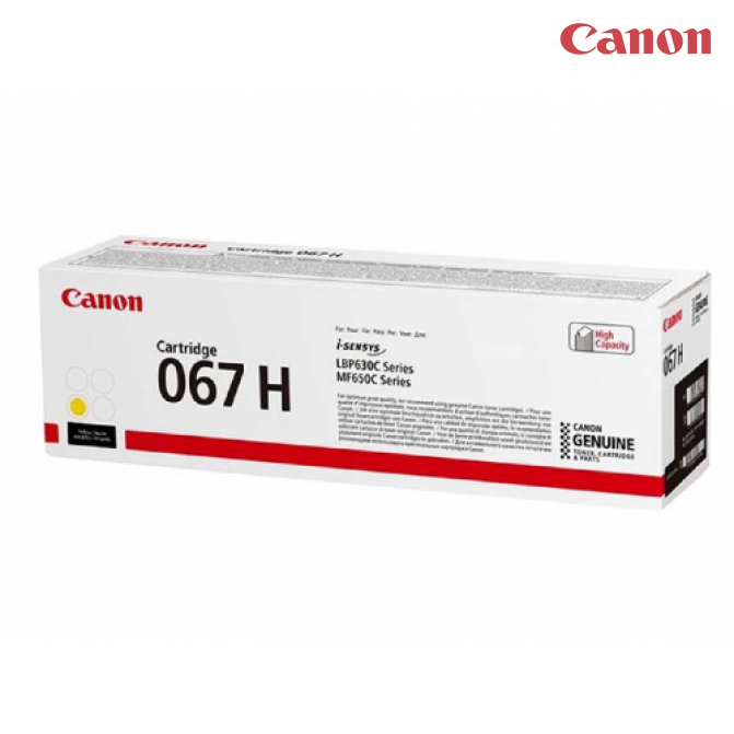 Картридж лазерный Canon CRG067H Yellow Original