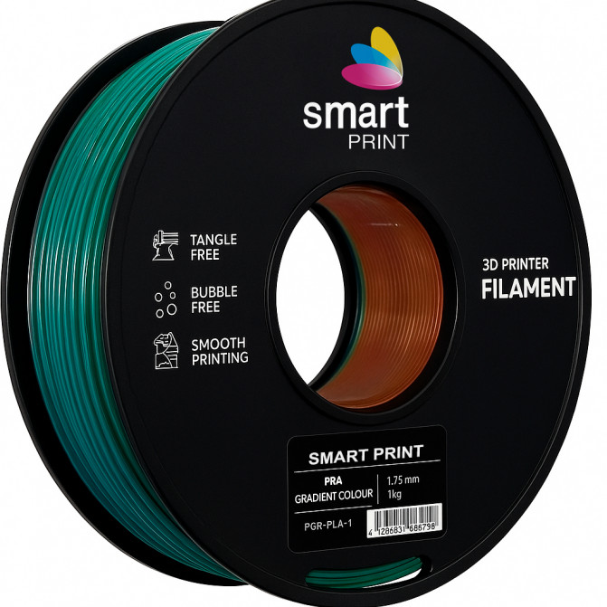 Filament pentru imprimanta 3D Smart Print FG-S74-E1, PLA, Gradient Colour, 1.75 мм, 1кг