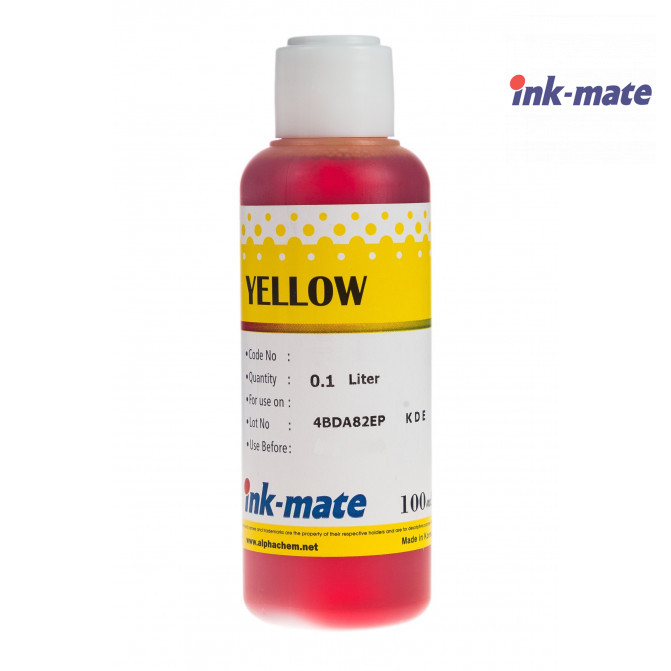 Cerneala InkMate pentru imprimante HP GT52-series 100 ml Yellow HIMB-985Y