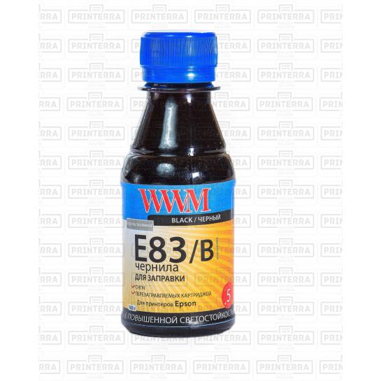 Cerneala WWM pentru imprimante Epson 100 ml Black E83B