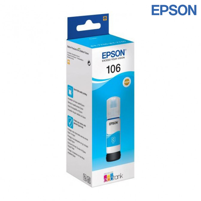 Cerneala Epson Original C13T00R240 (106) L7160/L7180 Cyan