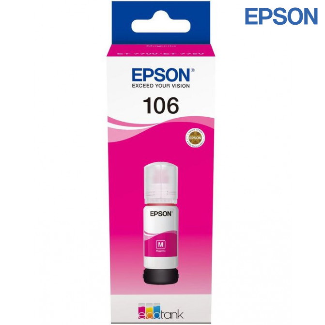 Cerneala Epson Original C13T00R340 (106) L7160/L7180 Magenta