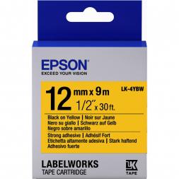 Cartuş Label Epson LK-4YBW Strong Adhesive Black/Yellow 12/9 Original