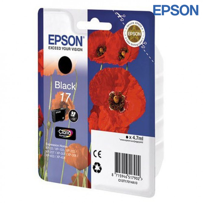 Cartuș cu jet de cerneală Epson T1711 Black  Original