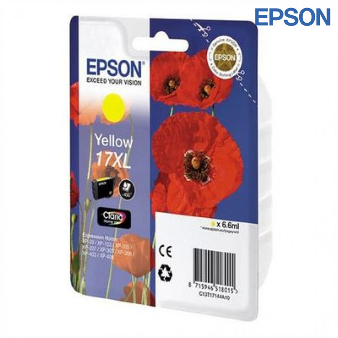 Cartuș cu jet de cerneală  Epson T1714 Yellow Original