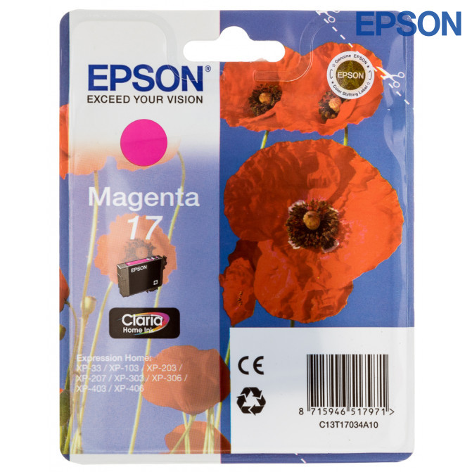 Картридж струйный Epson T1713 Magenta Original