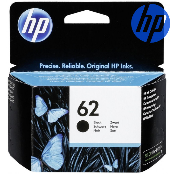 Cartuș cu jet de cerneală HP №62 Black (C2P06AN) Original