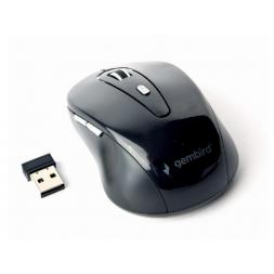 Mouse Gembird  Wireless  MUSW-6B-01, Black 2.4 GHz, 800, 6-button1200/1600dpi, Nano Reciver