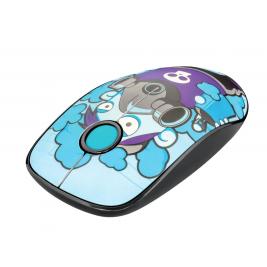 Mouse TRUST Wireless Sketch Blue Silent Click, 15m  2.4GHz, Micro receiver, 1600 dpi, 3 button, USB