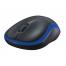 Mouse Logitech Wireless M185 Blue, Fara fir, Negru - Albastru