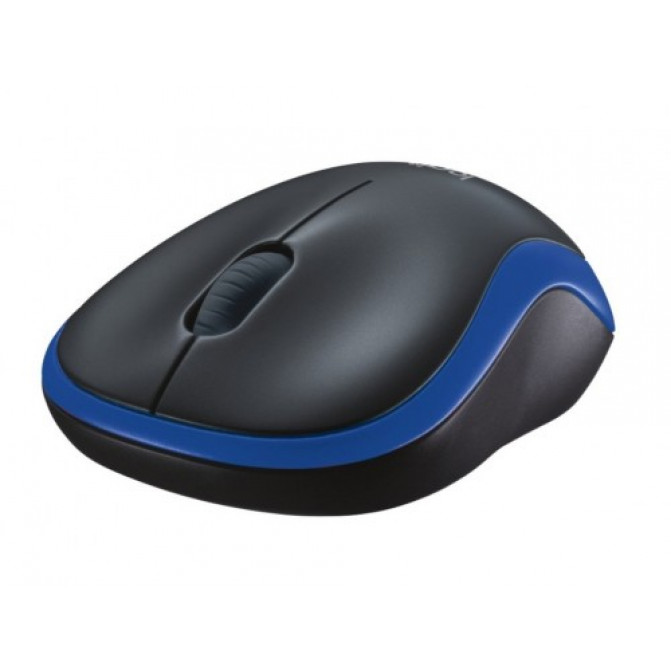 Мышь Logitech Wireless M185 Blue, Беспроводное, Черно - Синий