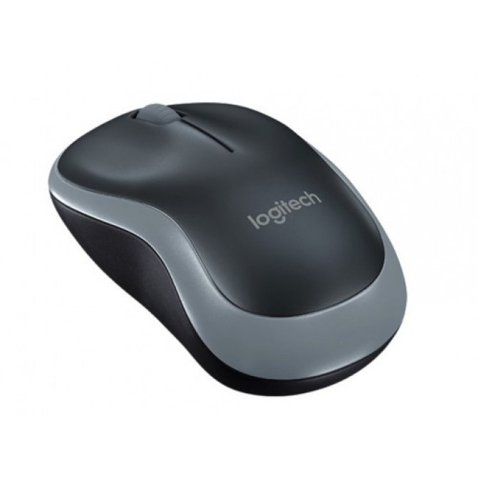 Мышь Logitech Wireless M185, Беспроводное, Черно - Серый