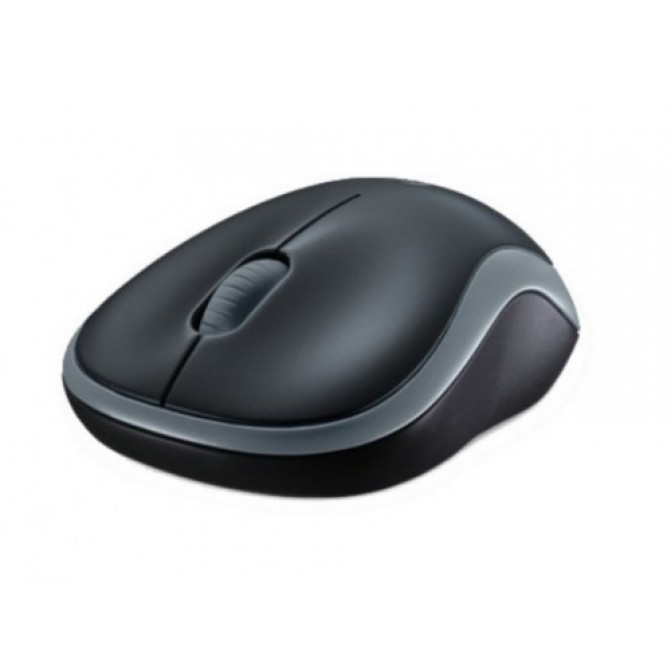 Мышь Logitech Wireless M185, Беспроводное, Черно - Серый
