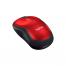 Mouse Logitech Wireless M185 Red, Optical Mouse for Notebooks, Nano receiver, Red/Black,  Retail