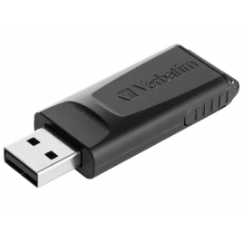 USB Flash 16GB USB2.0 Verbatim Slider Black