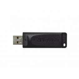 32GB USB2.0  Verbatim Slider Black, Retractable USB connector, (Up to: Read 18 MByte/s, Write 10 MByte/s)