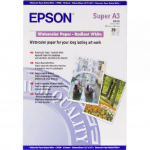 Фотобумага A3+ Epson 190 гр Акварельная бумага-Сияющая Белизна 20 листов