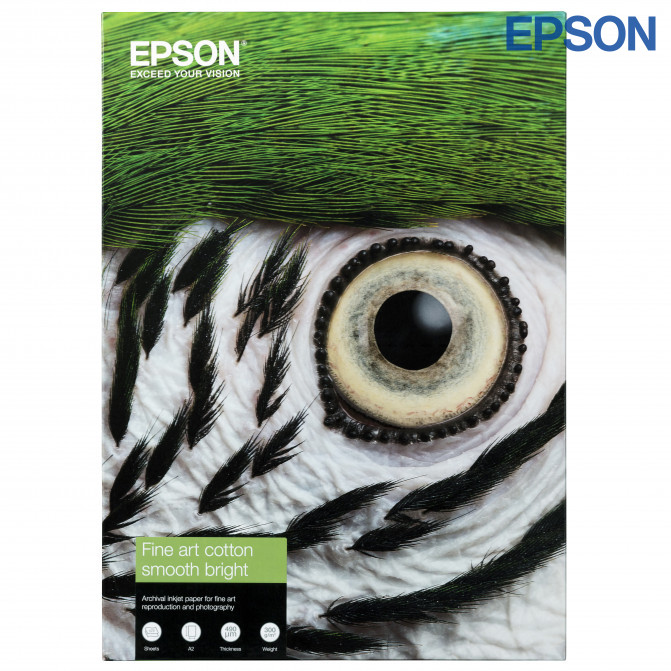 Hartie foto Epson A3+ 300 gr Fine Art Cotton Textured Bright  25 foi
