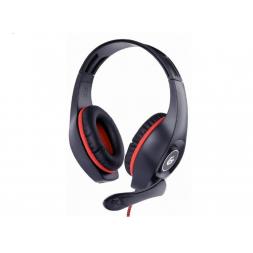 Căști Gembird GHS-05-R, de gaming cu microfon și control de volum, red-black