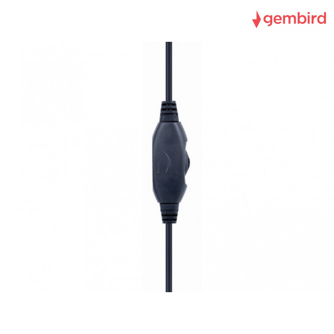 Наушники Gembird GHS-05-R, игровые с микрофоном и регулятором громкости, red-black