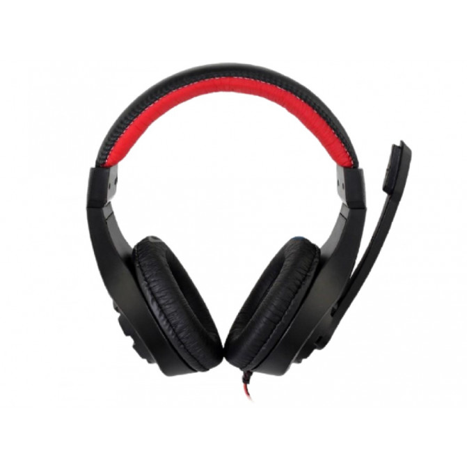 Наушники Gembird GHS-05-R, игровые с микрофоном и регулятором громкости, red-black