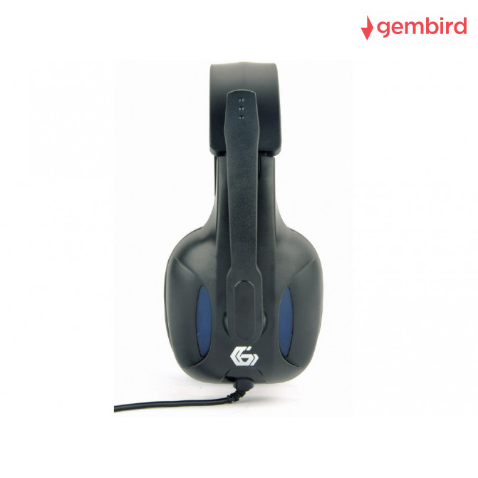 Наушники Gembird GHS-04, игровые с микрофоном и регулятором громкости, Black
