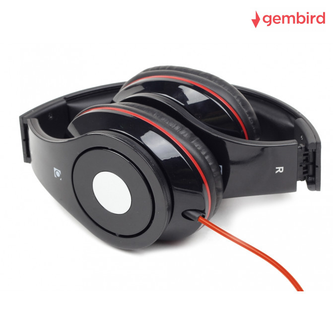 Наушники Gembird MHS-DTW-BK "Detroit", с микрофоном, Black