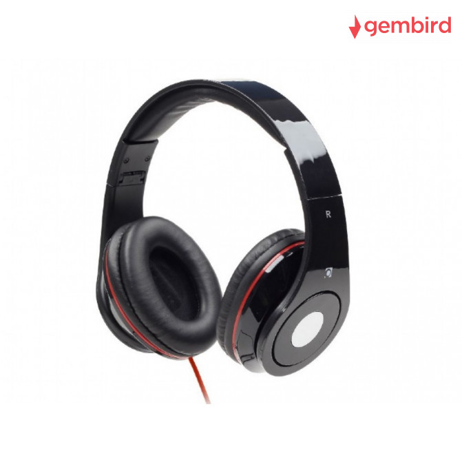 Наушники Gembird MHS-DTW-BK "Detroit", с микрофоном, Black