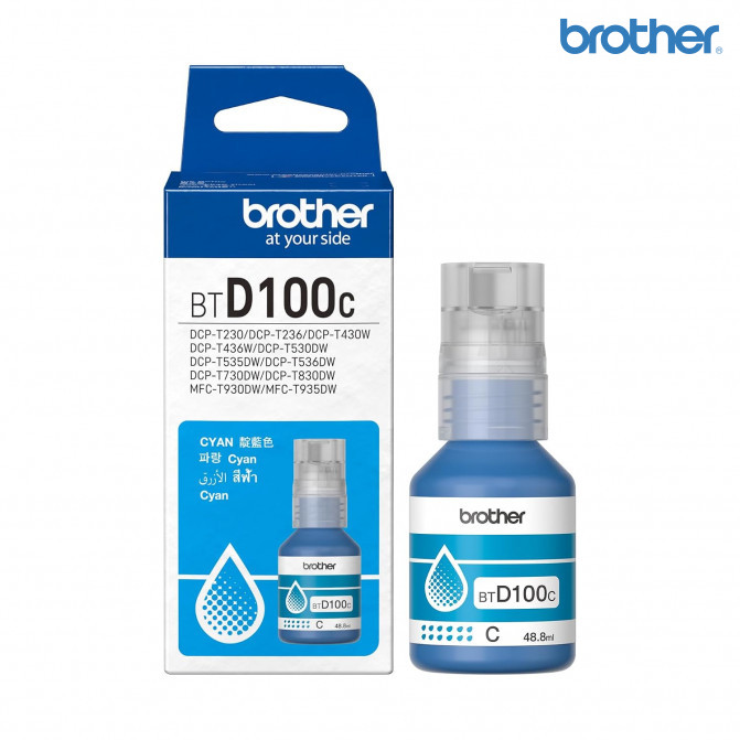 Cerneala Brother Originala BTD100C DCP-T230/T430W/T530DW/T730DW/T930DW Cyan