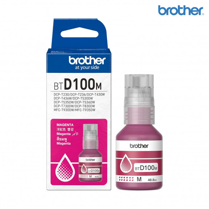 Cerneala Brother Originala BTD100M DCP-T230/T430W/T530DW/T730DW/T930DW Magenta