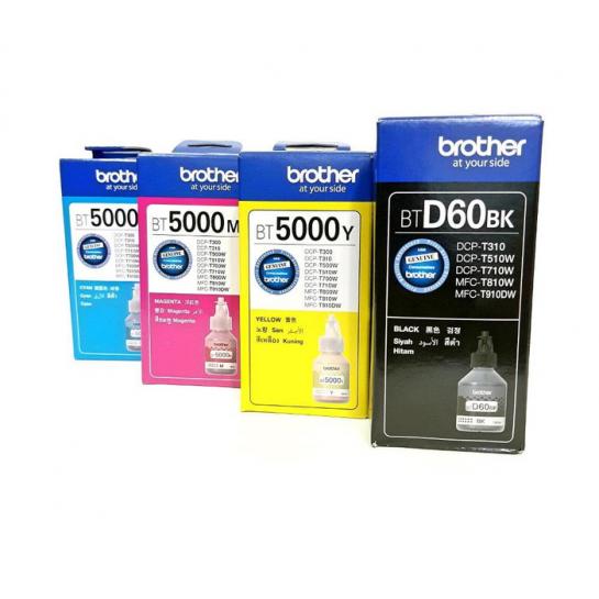 Cerneala Brother Originala (BTD60BK/BT5000Y/BT5000M/BT5000C) (4 culori)