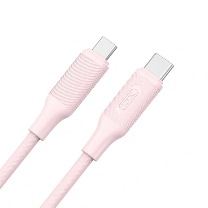 Cablu Type-C to Type-C Cable XO, PD fast charging 60W, NB-Q265B, Pink