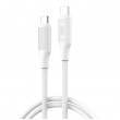 Cablu Type-C to Type-C Cable XO, PD fast charging 60W, NB-Q265B, White