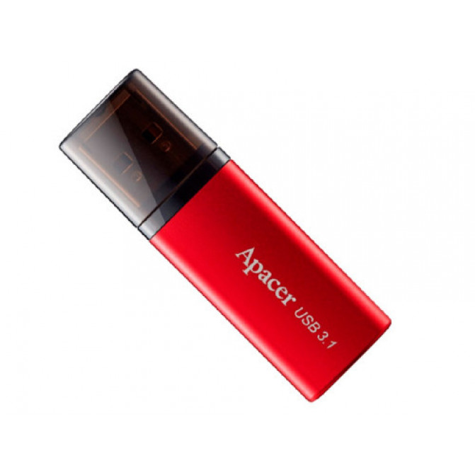 USB Флэш 64GB USB3.1 Flash Drive Apacer "AH25B", Red, Matte Metal Shell, Classic Cap (AP64GAH25BR-1)