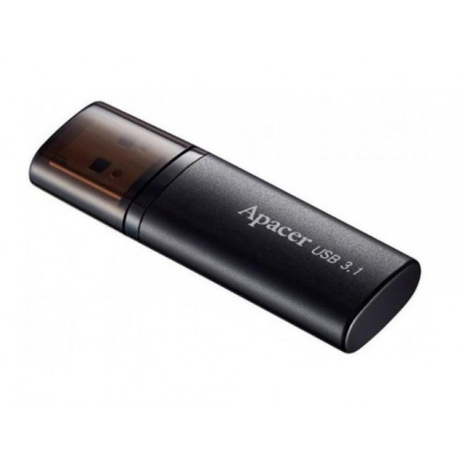 USB Флэш 128GB USB3.1 Flash Drive  Apacer "AH25B",  Black, Matte Metal, Classic Cap (AP128GAH25BB-1)