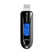 USB Флэш 128GB USB3.1 Flash Drive Transcend "JetFlash  790", Black-Blue, Slider (R/W:90/40MB/s)