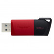 USB Flash 128GB USB3.2 Flash Drive Kingston DataTraveler Exodia M (DTXM/128GB), Black-Red, Plastic, Slider Cap