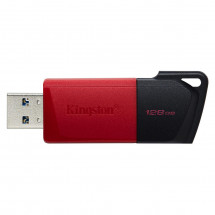 USB Флэш 128GB USB3.2 Flash Drive Kingston DataTraveler Exodia M (DTXM/128GB), Black-Red, Plastic, Slider Cap
