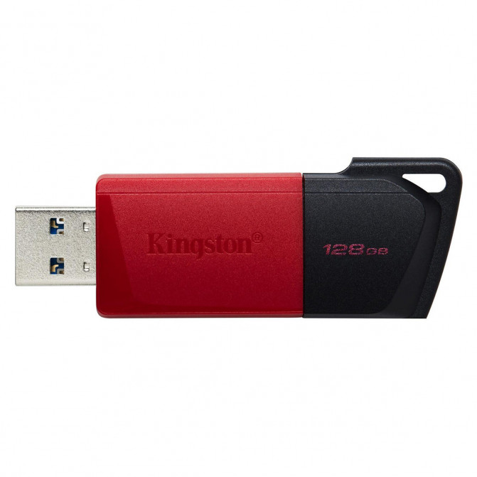 USB Flash 128GB USB3.2 Flash Drive Kingston DataTraveler Exodia M (DTXM/128GB), Black-Red, Plastic, Slider Cap