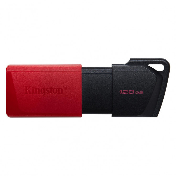 USB Flash 128GB USB3.2 Flash Drive Kingston DataTraveler Exodia M (DTXM/128GB), Black-Red, Plastic, Slider Cap