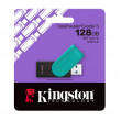 USB Флэш 128GB USB3.2 Flash Drive Kingston DataTraveler Exodia S (DTXS/128GB), Black + Turquoise, Plastic, Slider Cap