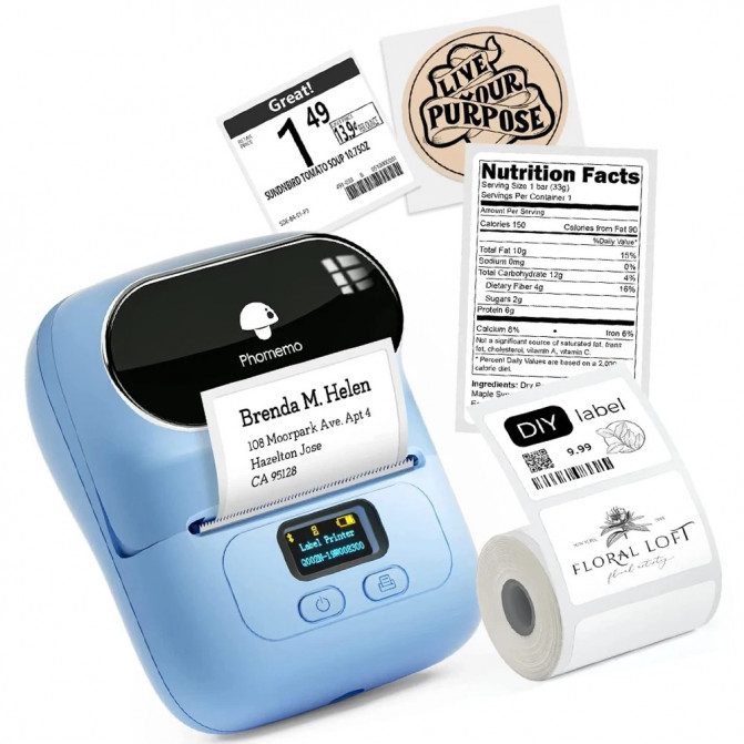 Imprimanta de etichete Qsmile USB + Bluetooth P5