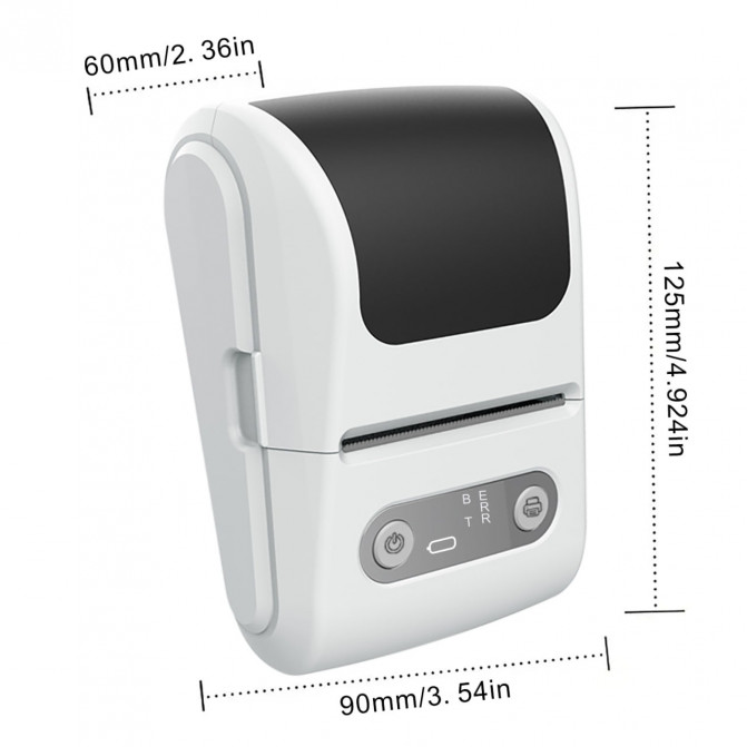 Imprimanta de etichete Qsmile USB + Bluetooth P5