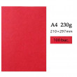 Copertine carton pentru legare A4, 230 g, Red