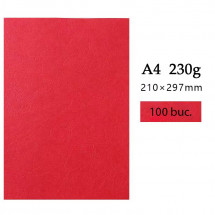 Copertine carton pentru legare A4, 230 g, Red