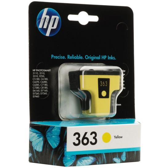 Cartuș cu jet de cerneală HP №363 (C8773EE) Yellow Original