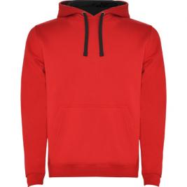 Толстовка Roly Urban Red/Vigore Black S