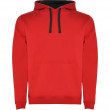 Толстовка Roly Urban Red/Vigore Black M