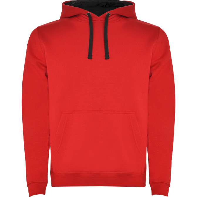Толстовка Roly Urban Red/Vigore Black M